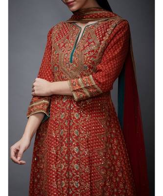 RI Beige Rayon Kurta Set 6