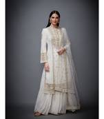 RI White Embroidered Kurta Set