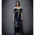Ri Ritu Kumar Off White & Indigo Floral Ombre Cape With Inner, Leggings & Dupatta