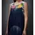 Ri Ritu Kumar Off White & Indigo Floral Ombre Cape With Inner, Leggings & Dupatta
