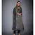 Ri Ritu Kumar Black & Beige Jamawar Kurta With Churidar & Dupatta