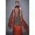 Ri Ritu Kumar Black & Rust Embroidered Kurta With Dupatta And Skirt