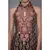 Ri Ritu Kumar Black & Rust Embroidered Kurta With Dupatta And Skirt