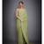 Ri Ritu Kumar Lime Green Floral and Tropical Saree With Unstitched Blouse