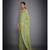 Ri Ritu Kumar Lime Green Floral and Tropical Saree With Unstitched Blouse