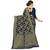 Dark blue woven art  silk saree with blouse