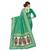 Green woven art  silk saree with blouse