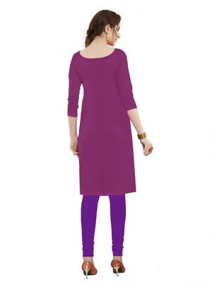 Purple embroidered cotton salwar 2