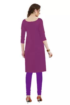 Purple embroidered cotton salwar