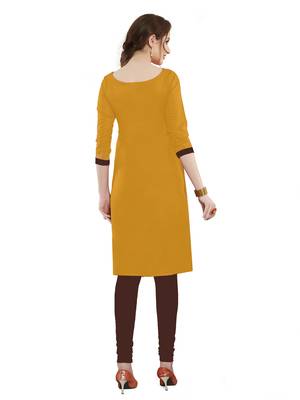 Mustard embroidered cotton salwar 2
