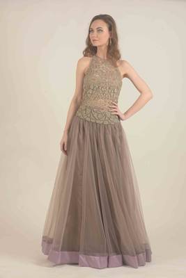  Grey hand embroidered skirt and blouse 2