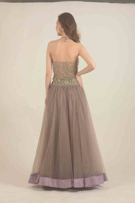  Grey hand embroidered skirt and blouse 5