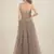 Rina Dhaka grey hand embroidery with bead and sequence detail