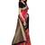 multicolor printed art silk saree with blouse
