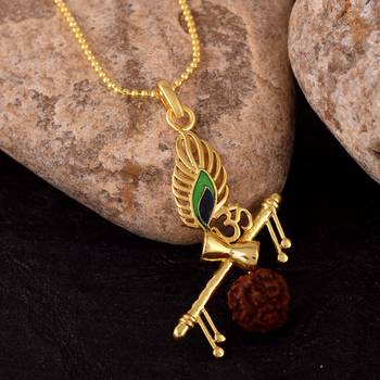 Lord Krishana Damru Designer Pendant   2