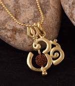 Om Trishul Rudraksha Designer Pendant 