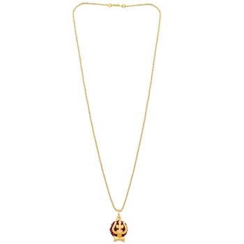 Five Mukhi Rudraksha Trishul Damru Pendant 4