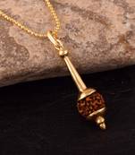 Bajarangi special designer Gada Pendant With Five Mukhi Rudraksha 
