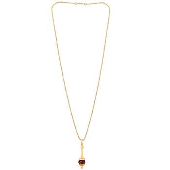 Bajarangi special designer Gada Pendant With Five Mukhi Rudraksha  4