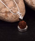 Five Mukhi Rudraksha Religious Pendant 