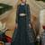 Green Thread and Sequins embroidered chinon semi-stitched lehenga choli with jacket