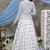 White Thread with sequins Embroidered cotton Semi Stitched bridal lehenga choli with jacket