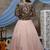 Peach embroidered net Semi Stitched bridal lehenga choli with velvet jacket