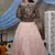 Peach embroidered net Semi Stitched bridal lehenga choli with velvet jacket