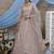 light grayish red embroidered net Semi Stitched bridal lehenga