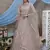 light grayish red embroidered net Semi Stitched bridal lehenga