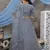 light grayish navy coding embroidered net Semi Stitched bridal lehenga