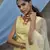 Yellow Thread and Sequins embroidered net Semi Stitched bridal lehenga