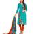 Blue printed cotton salwar