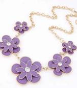 Korean Fashion Necklaces European version of the pastoral style fashion metal flower  temperament necklace