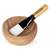 Bella Vita Organic Wooden Face Pack Mixing Bowl with 1 Applicator Brush