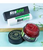Bella Vita Organic NicoLips Lip Scrub & NicoBalm Lip Balm Combo For Dry, Chapped & Dark Lips