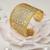  22k Gold Plated, Adjustable CNC Indo-Western Statement Kada for Women