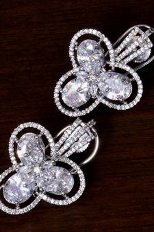 American Diamond and AAA CZ Embellished Designer Earrings