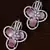 American Diamond and Baby Pink Stone Embellished Designer Earrings