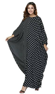JSDC Women's Turkish Moss Batwing Style Kaftan  1