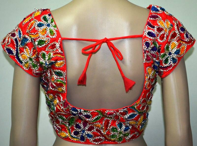 Red kutch embroidery blouse  ethnicle  462260