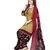 beige printed crepe unstitched salwar with dupatta