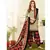 beige printed crepe unstitched salwar with dupatta