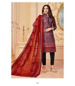 multicolor printed cotton unstitched salwar with dupatta