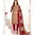 beige printed cotton unstitched salwar with dupatta