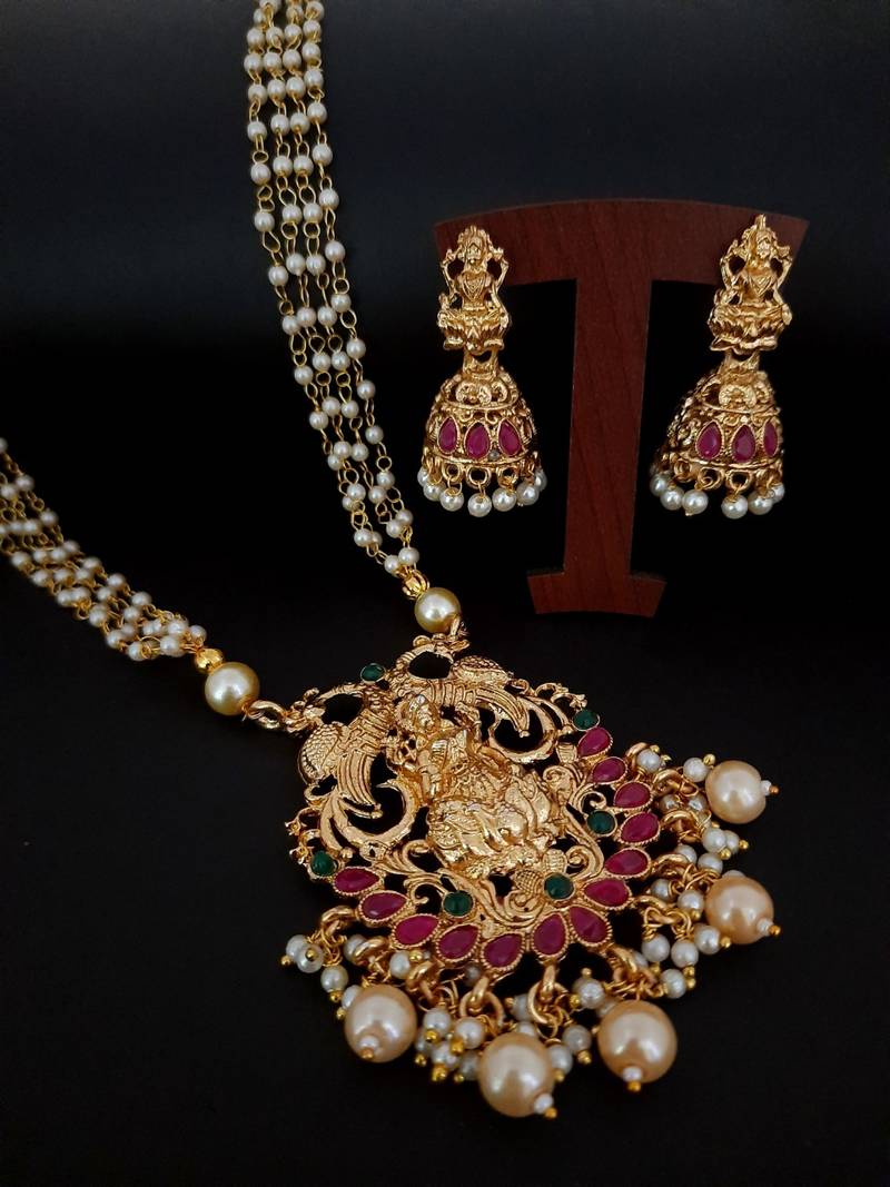 Gold ruby  south-indian-jewellery