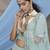Green embroidered georgette Semi Stitched bridal lehenga