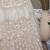 beguiling Beige Thread and Sequins embroidered net semi stitched Party lehenga