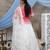 White embroidered net Semi Stitched bridal lehenga