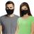 Black  Twin Layered Community Face Mask for Adult